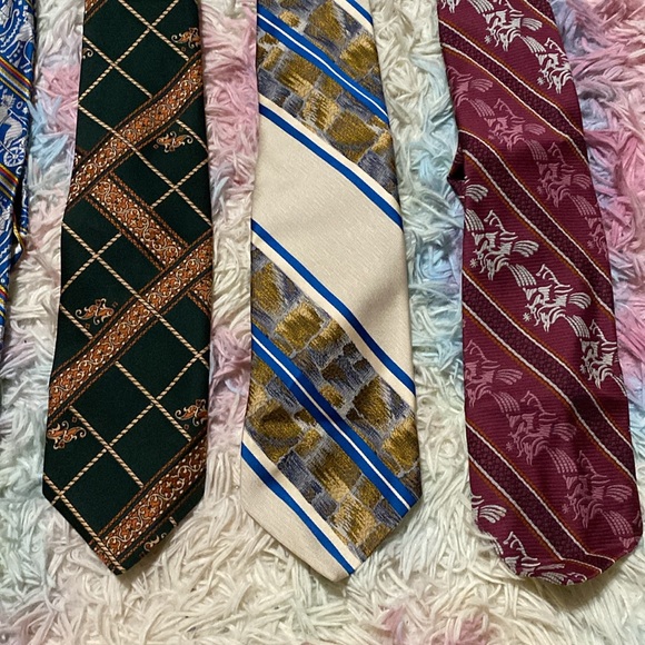 4/$10 Lot of 10 Vintage 90s and Y2K Neckties Men's Multicolor Ties Bundle - Picture 6 of 6